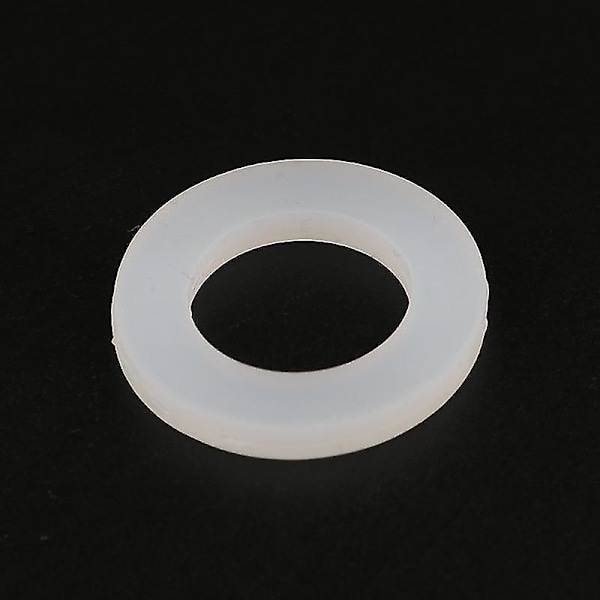 Vit 1 tum 3mm Silikon O-ring Platt Packningstätning