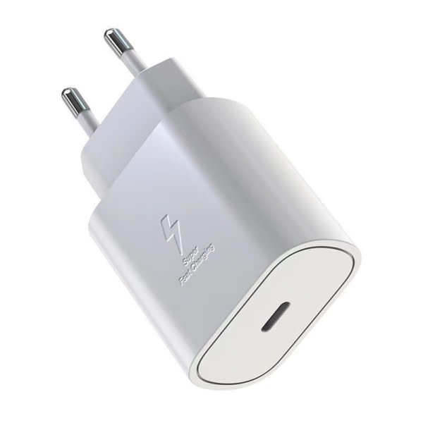 Samsung Pd25w Super hurtig opladningsconnector S23 e Oplader S22 Samsung 25W Charging Plug  White