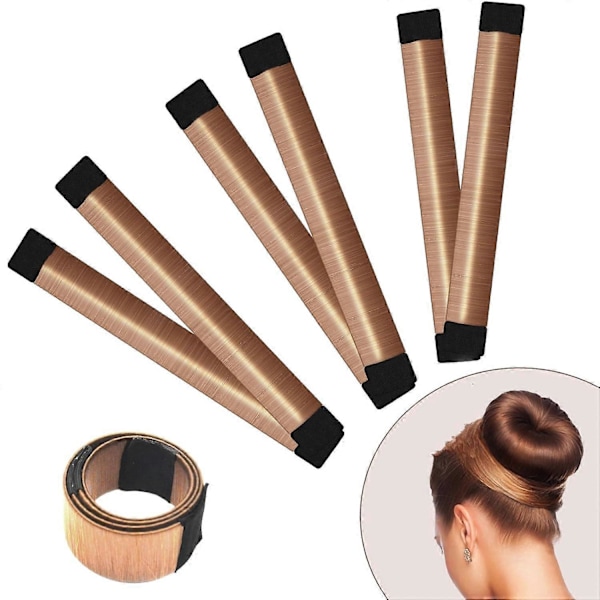 4 st Hårknutsmakare för Kvinnor DIY Flickor Fransk Hårknut Snap Roll Knutverktyg Twist Donut Knutfrisyr Hårknutsmakare för Långt Hår