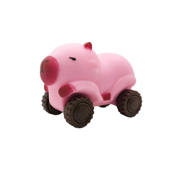 Cartoon Capybara Bil Leksak Stress Relief Transformbar Capybara Lastbil Klämma Sensorisk Leksak Barn Tonåringar Pink