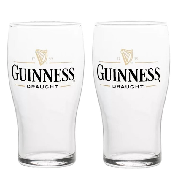 2 vinglass Guinness Pint Glass