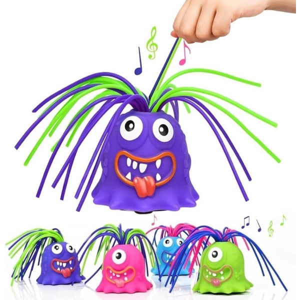 Hårplockande Fidget Toy - Varje Skrik Är Olika, Stressavlastning och Anti-Ångestleksaker för Barn och Vuxna, Draghår Monster Squeeze Toys (P)