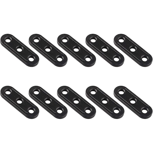 10 stk 3-hulls telttau-strammere, justerbar tau-strammer for camping, fotturer, backpacking, piknik-ly, utendørsaktiviteter