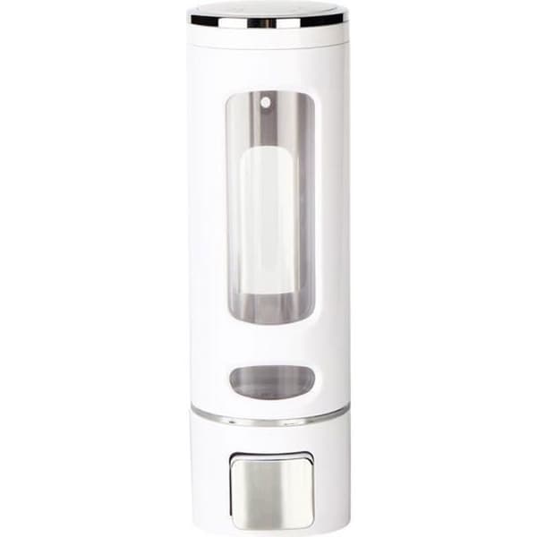 MENG Manuel Vægmonteret Sæbedispenser til Lotion og Flydende Shampoo i ABS - Hvid - 500ml