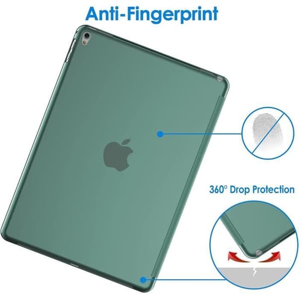 Etui til iPad Pro 9,7 tommer (2016-modell), deksel med stativfunksjon og automatisk dvale/vekking (Misty Blue) [L3619]