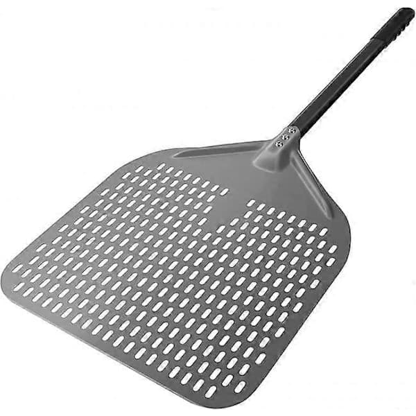 14 \" Perforert Pizzaspade Lang Stang Hardanodisert Aluminiumoksid Pizzaspade Superstor Svingbar Pizzaspade Profesjonell