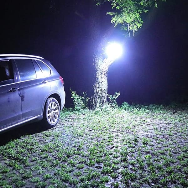 Bærbar campinglampe teltlampe utendørs 5 moduser solcellelampe, USB