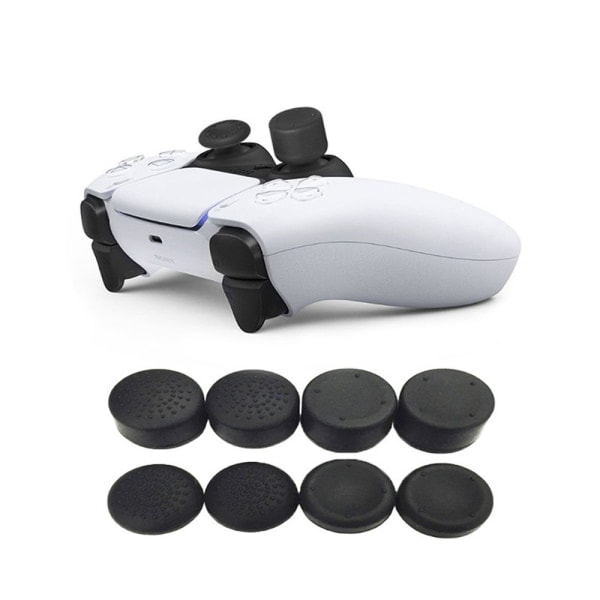 8 st PS5 Gamepad tumgreppskydd joystick extra högt lock