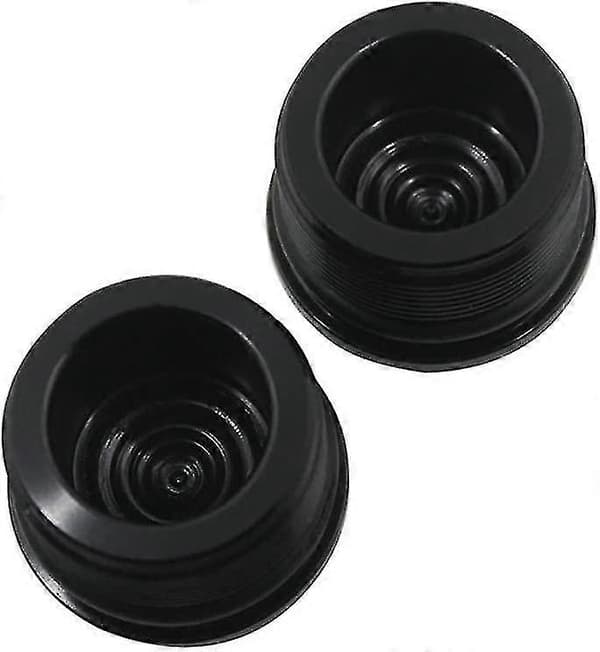 Motorcykel 39mm Anodiseret Gaffelrørsdæksel Bolt Sort 2 stk.