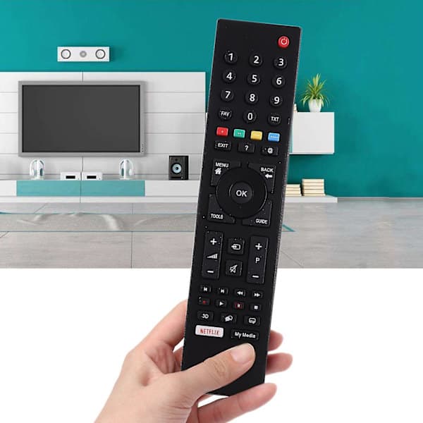 Fjernkontroll for Grundig Ts1187r Smart TV Mediaspiller Tilbehør (AM4)