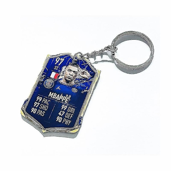 Jalkapallojoukkueen avaimenperä MM-kisat akryyliriipus Keychain Messi Barcelona 99