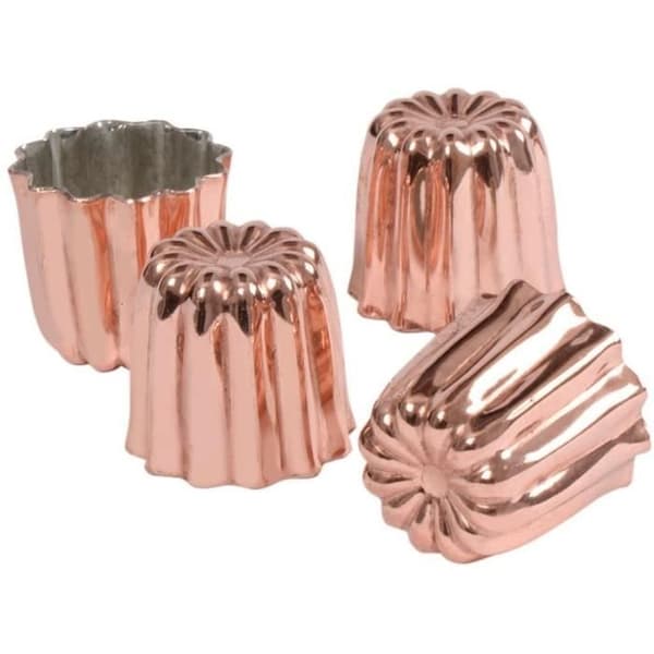 PATISSE Kobber cannelé forme 45 mm x4