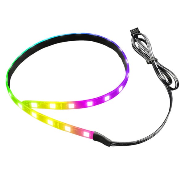Magnetisk RGB LED-baggrundsbelysningsstrimmel med 4-benet/ARGB digital PC til kabinetlys 5V ARGB