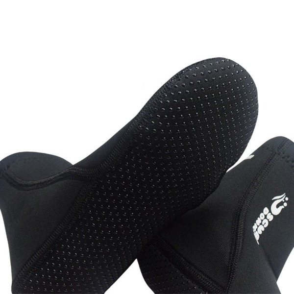 Dykker sokker neopren sokker BLACK L sort L L