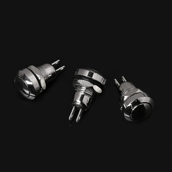 5 stk 8mm Metal Momentary 1no 2 Pin Mini Push Button Switch 3a/250v Ac