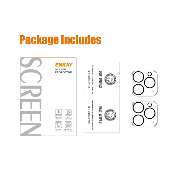 2 stk Kamerabeskytter for iPhone 13 Pro / 13 Pro Max