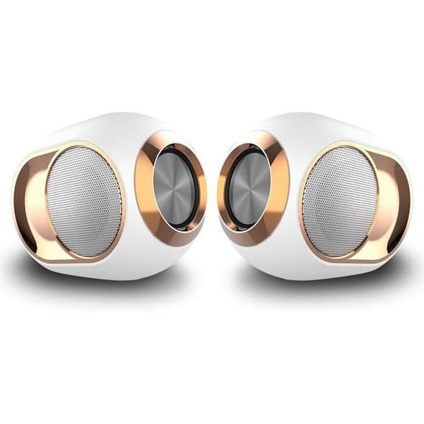Blå Bluetooth-högtalare, trådlös utomhussubwoofer, kraftfull bas, hög volym, bärbar högtalare.
