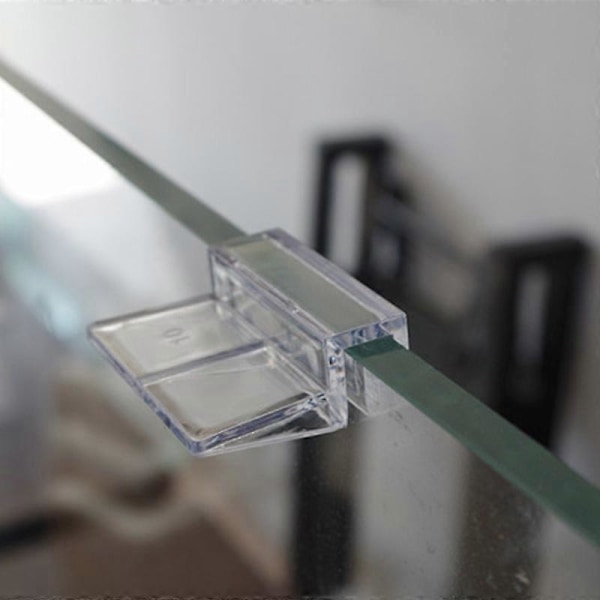 4 stk. 6/8/10/12 mm Akryl Akvarium Fisketank Glas Fast Dæksel Klips Klemme Beslag Holder Hylde 8mm