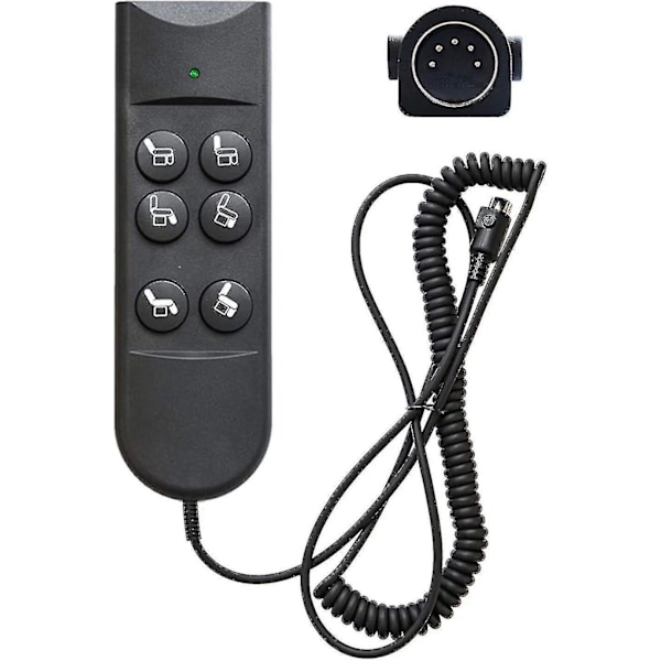 6 Button Remote For Recliners 5 Pin Lift Chair Handset Controller Hand Control For Power Furniture