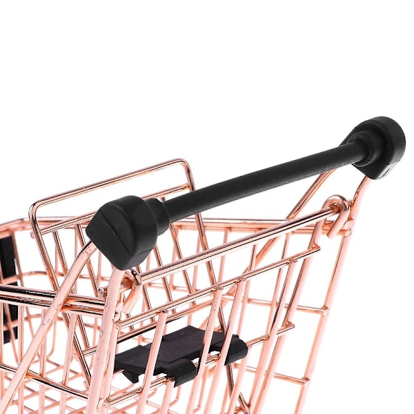 Mini Metal Indkøbsvogn Sælger Prøve Legetøj til Børn Rose Guld M