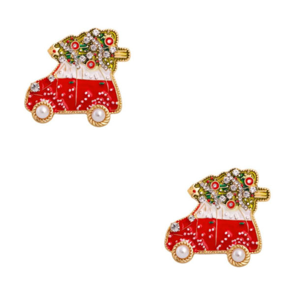 1/2/3/5 Neulan Rinnat Solki Paita Naisten Asusteet Joulu Rintamerkki Lahja Car Type B 2Set