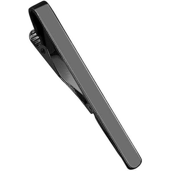 Moderne Mænds Metal Enkelt Slips Spænde Klips Klemme Nål (Sort)