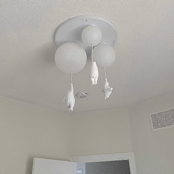 Pendellamper til soveværelse Børneværelse Tegneserie Bjørn Hængelamper Til Loft Stue Ballon Loft Lysekrone C  D20CM