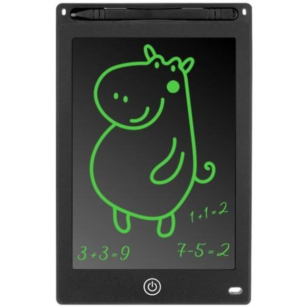 Digitaalinen piirtotaulu lapsille - Käytännöllinen LCD, 8,5 tuuman tabletti + kynä musta