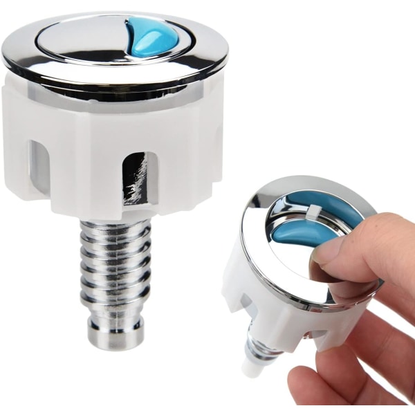 Toilet Knapper Udskiftning, Trykknap Toilet Skyl Toilet Skyl System Udskiftning Kompatibel med Ideal Cistern Tank Dobbelt Skyl Toilet Trykknap