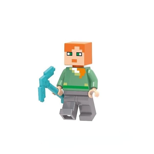 Minecraft-sarjan rautagolem Alice Steve -rakennuspalikkaleikkisetti