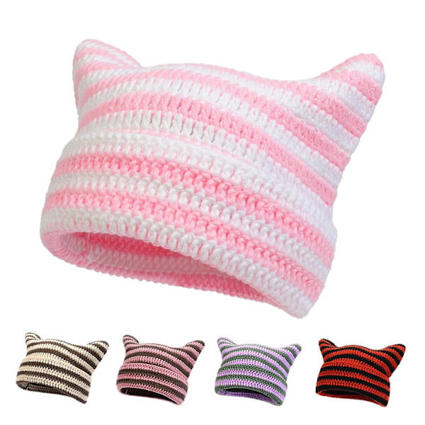 Kvinders Kat Beanie Vintage Beanies Kvinders Ræv Hat red