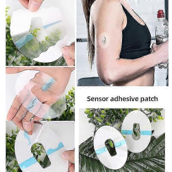 10 st Dexcom G6 Over Patch Vattentät Transparent G6 Självhäftande Simning Duschar GuanGuan