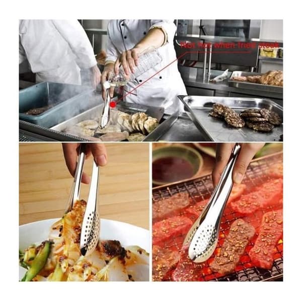 Grilltang i rustfrit stål – Præcis og robust – 23 cm – Mærke