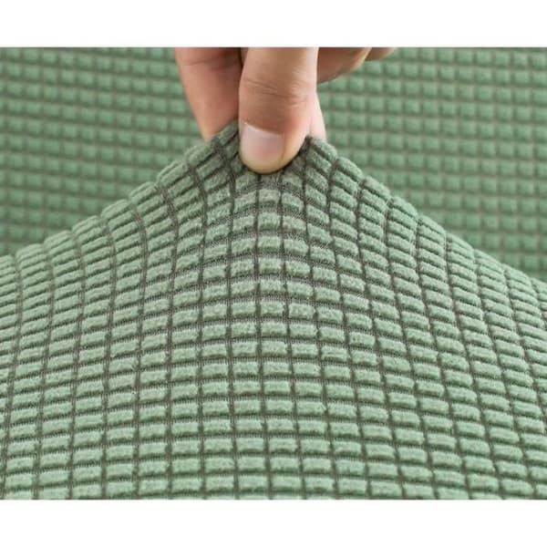 Sofföverdrag för 3+2-sits hörnsoffa i polyester - Skogsgrön (Asymmetrisk L) 140–185 / 190–235 cm