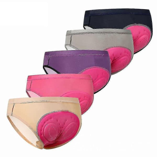 Trekantede sykkeltruser for damer, svetteabsorberende rideundertøy for kvinner Pink s S