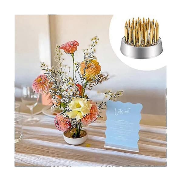 12-pak Blomsterfrø Holder, Kenzans Rund Blomsterarrangør Mini Blomsterfrø Pins, 2,3 cm Blomst