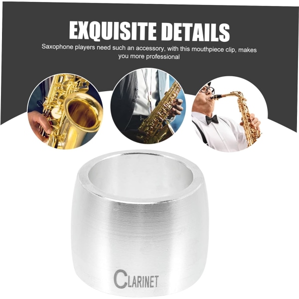 Alto Sax Clip Sax Reeds Munstyrka Liten Tenor Professionell Del Alto Fixeringsklämma Klämma Instrument Praktisk Reed Traditionell Vindfäste