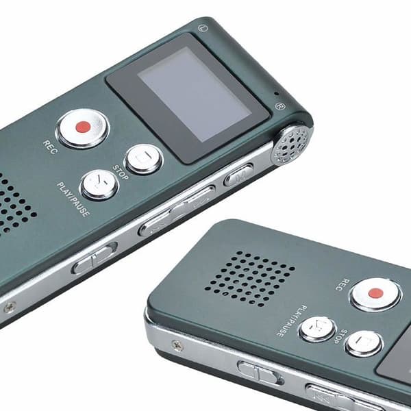 Bärbar digital röstinspelare - BEIJIYI - 8GB - MP3-spelare - Grå - 2,4-tums LCD