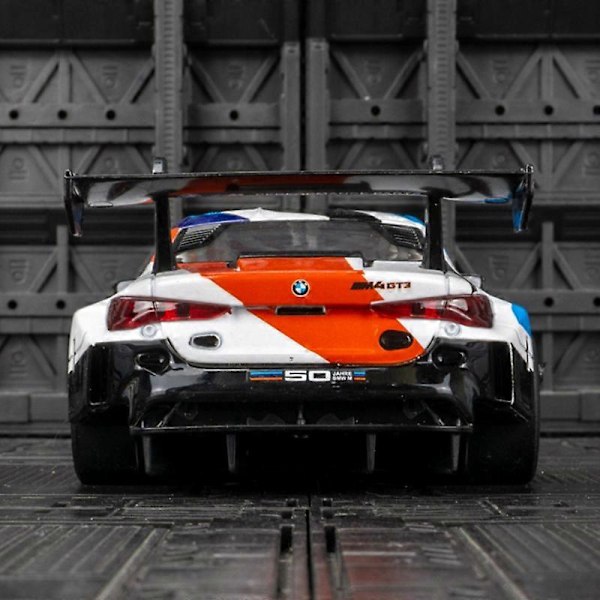 1:24 M4 GT3 Legert Sportsbil Modell Støpt Metall Leketøy Bil Kjøretøy Modell Simulering Lyd og Lys Samling Barnegave M6 GT3 Blue