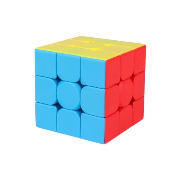 Speed ​​Cube 3x3x3, No Sticker Cube Puzzle Full Size 56mm