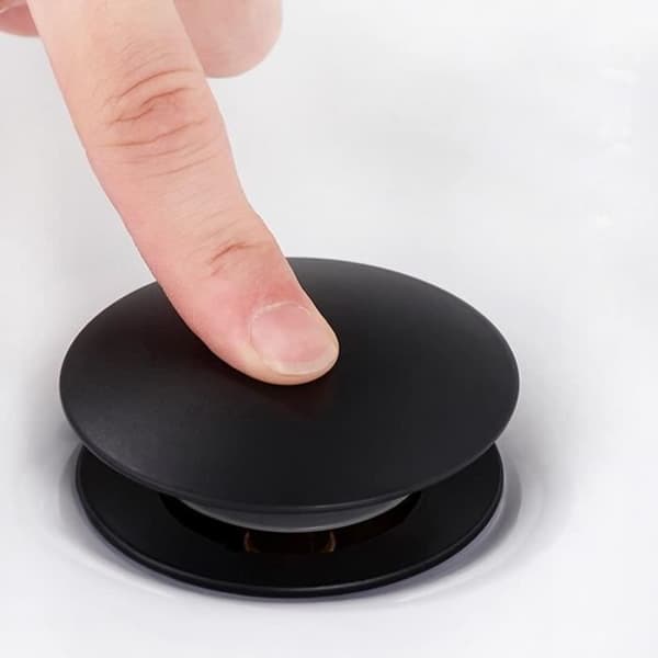 Vask Propp - Universal - Svart - Klikk-klakk - Metall - Uten Overløp