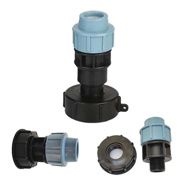 IBC Tank Vattenrör Anslutning Trädgård Grässlang Adapter Hem Kran Montering Verktyg 25mm,Tee Adapter