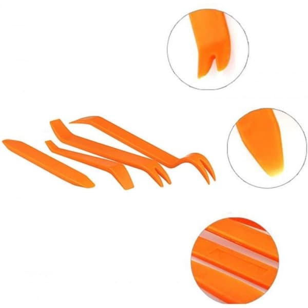 4-PAK Værktøj Bilpanel Fjernelse Orange