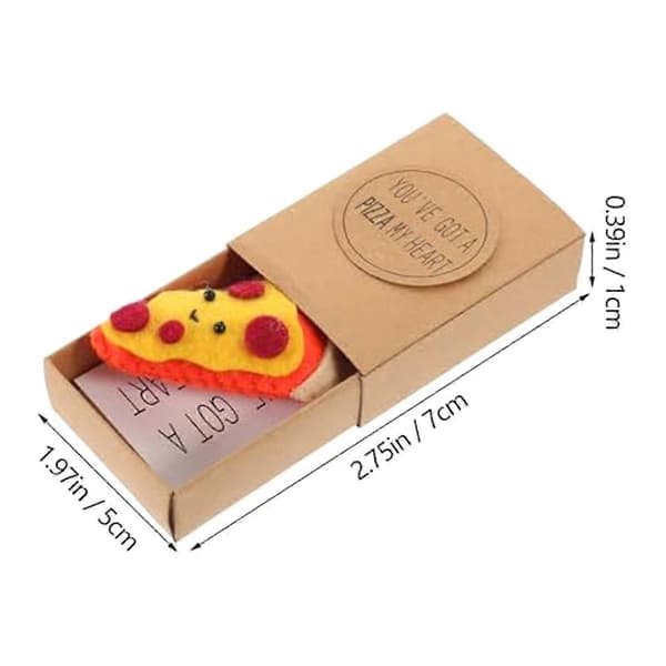 Mini Pizzaæsker Venskabsinspireret Mini Pizza Legetøjsgaveæske - Sød Nyhedsgave