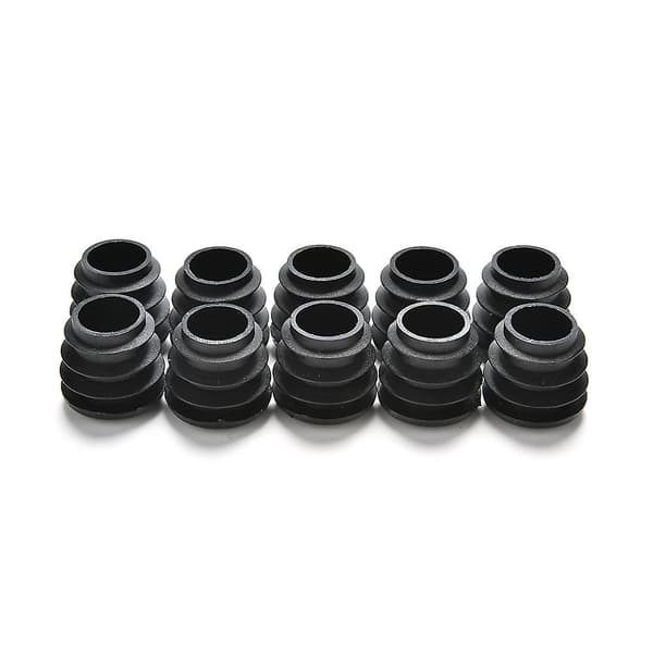 10x sorte plastik blindpropper endestykker indsats propper til runde rør Hfmqv 19mm