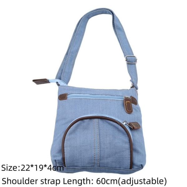 Denim Skuldertaske Casual Taske Dame Håndtaske