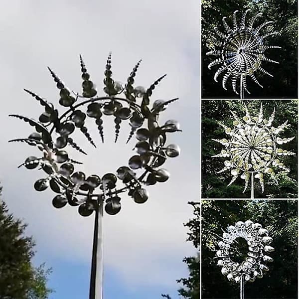 Ulkokäyttöön tarkoitettu pyörivä metallinen tuulikello