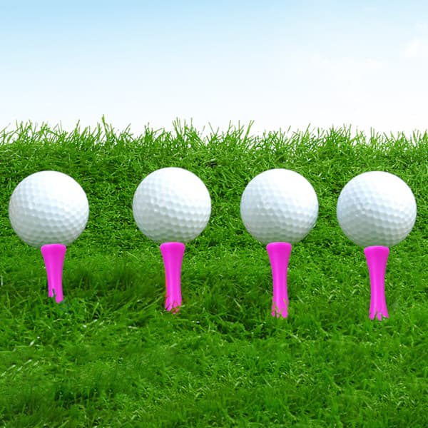 Zivisk Pink Golf Tees Muoviset 57MM 100 Kpl Pitkät Linna Golf Tees 2-1/4 Tuumaa