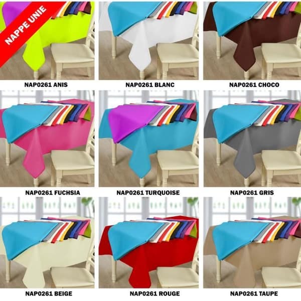Duk - HOME & BRANDS - 140 x 240 cm - Hvit - Flekkbestandig - Vanntett