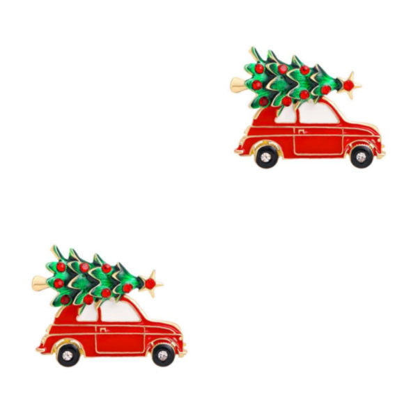 1/2/3/5 Neulan Rinnat Solki Paita Naisten Asusteet Joulu Rintamerkki Lahja Car Type A 2Set